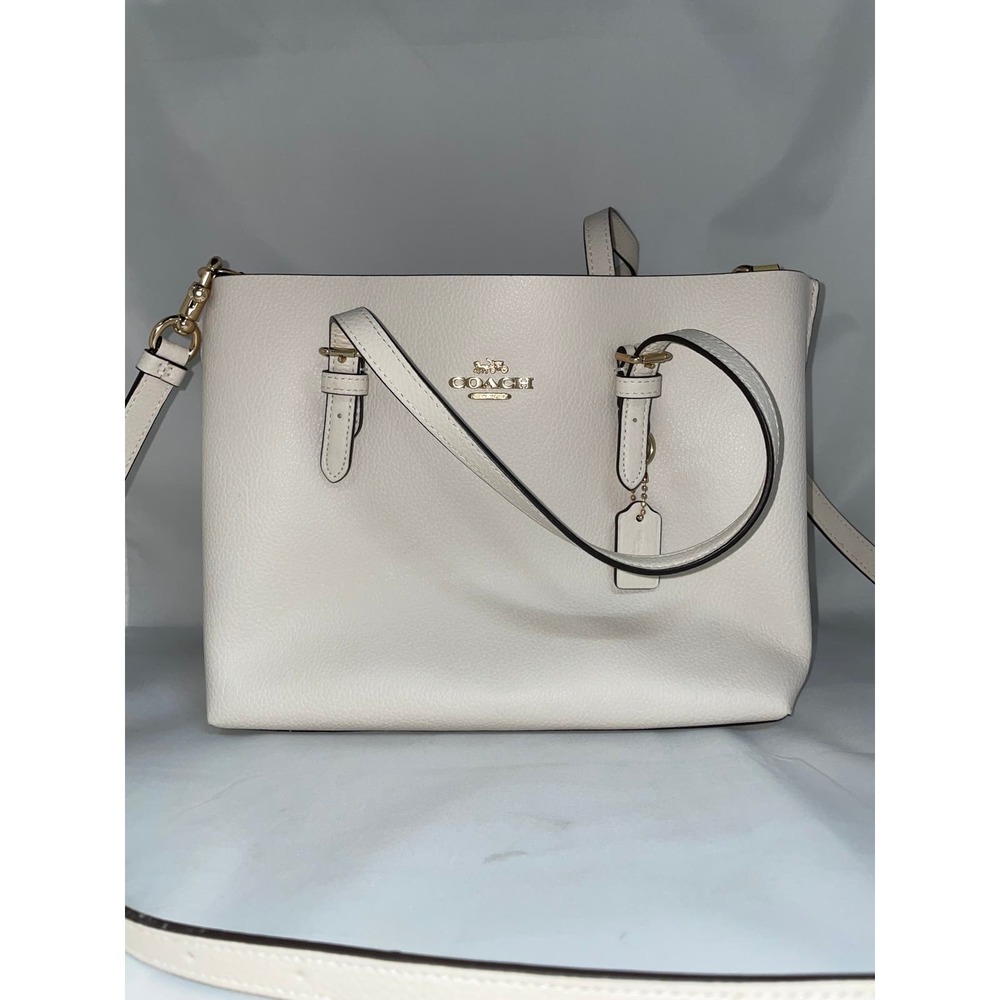 COACH Womens Mollie Tote 25 (Chalk Light Saddle)